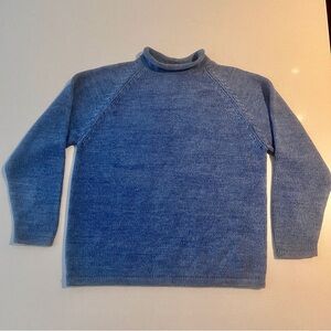 J. Crew 1988 Rollneck Sweater Heathered Sky Blue Size Men’s Small Excellent Cond